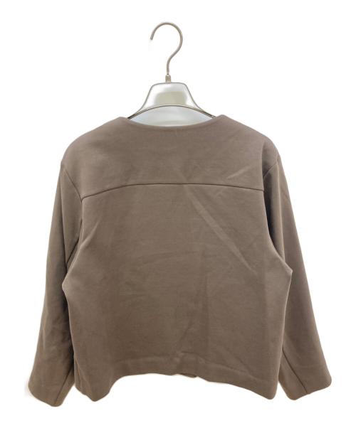 icB（アイシービー）icB (アイシービー) コットンダンボールブルゾン ブラウン サイズ:Sの古着・服飾アイテム