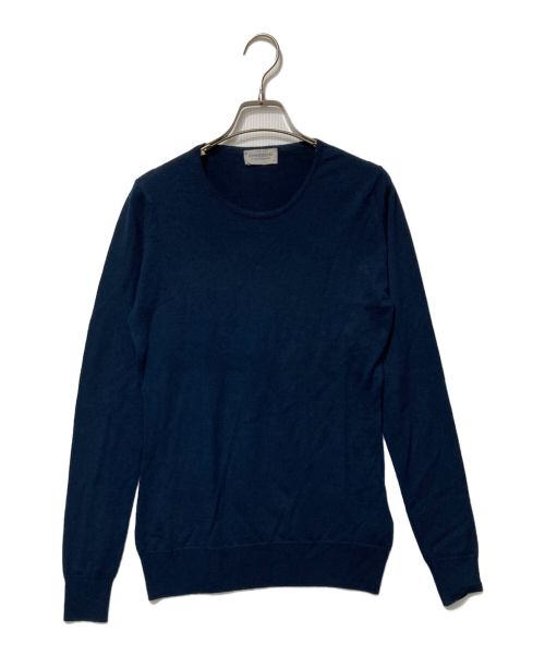 JOHN SMEDLEY（ジョンスメドレー）JOHN SMEDLEY (ジョンスメドレー) クルーネックニット ネイビー サイズ:Mの古着・服飾アイテム