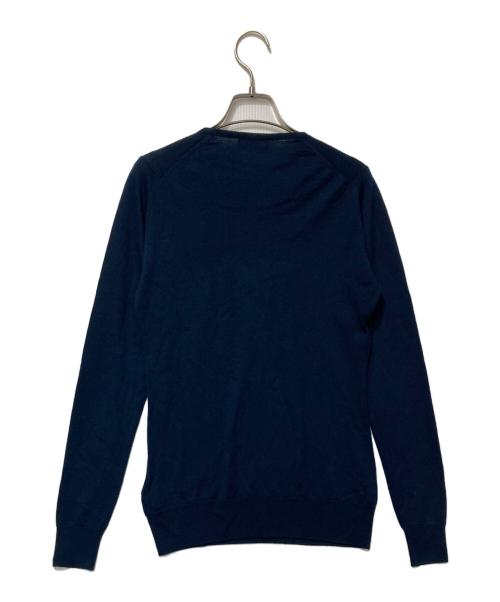 JOHN SMEDLEY（ジョンスメドレー）JOHN SMEDLEY (ジョンスメドレー) クルーネックニット ネイビー サイズ:Mの古着・服飾アイテム