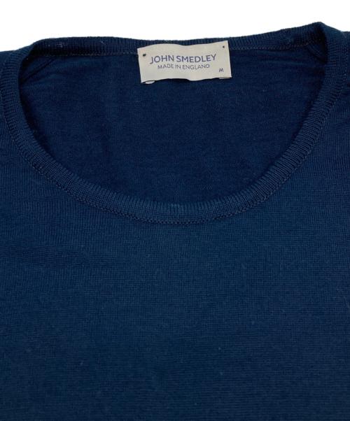 JOHN SMEDLEY（ジョンスメドレー）JOHN SMEDLEY (ジョンスメドレー) クルーネックニット ネイビー サイズ:Mの古着・服飾アイテム
