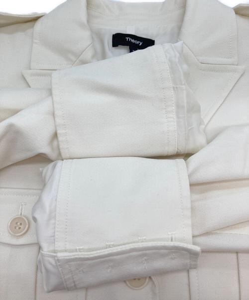 theory（セオリー）theory (セオリー) Textured GAB BXY Military JKT ホワイトの古着・服飾アイテム