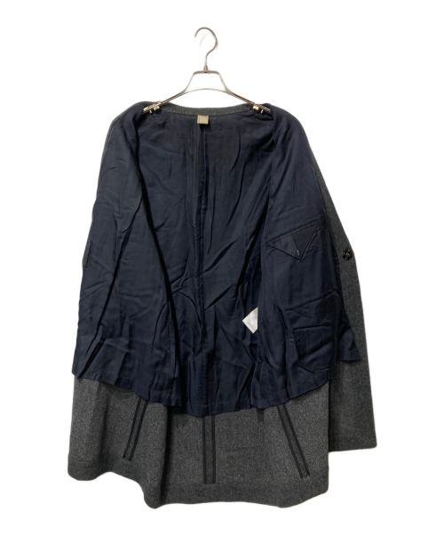 NO CONTROL AIR（ノーコントロールエアー）NO CONTROL AIR (ノーコントロールエアー) ウールコート グレー サイズ:XSの古着・服飾アイテム