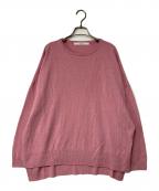 FRAMeWORKフレームワーク）の古着「オーバーサイズクルーネックプルオーバー」｜ピンク