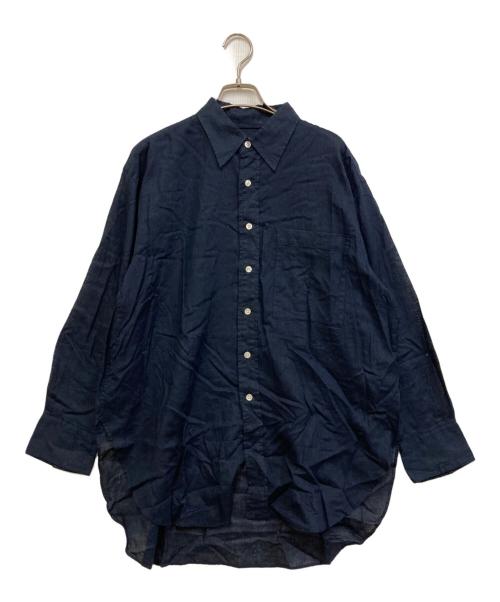 Spick and Span（スピック＆スパン）Spick and Span (スピックアンドスパン) コットンリネンルーズシャツ ネイビー サイズ:FREEの古着・服飾アイテム