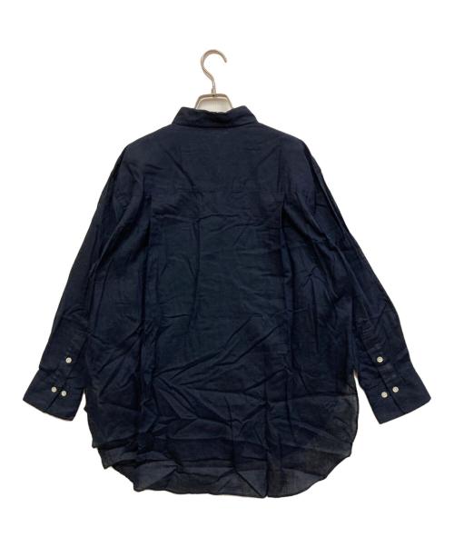 Spick and Span（スピック＆スパン）Spick and Span (スピックアンドスパン) コットンリネンルーズシャツ ネイビー サイズ:FREEの古着・服飾アイテム