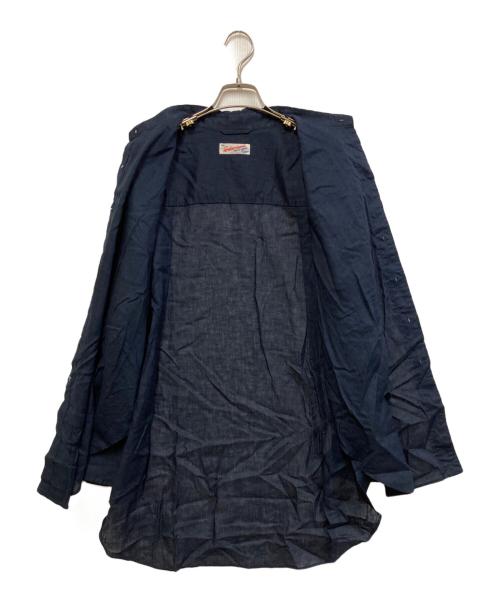 Spick and Span（スピック＆スパン）Spick and Span (スピックアンドスパン) コットンリネンルーズシャツ ネイビー サイズ:FREEの古着・服飾アイテム