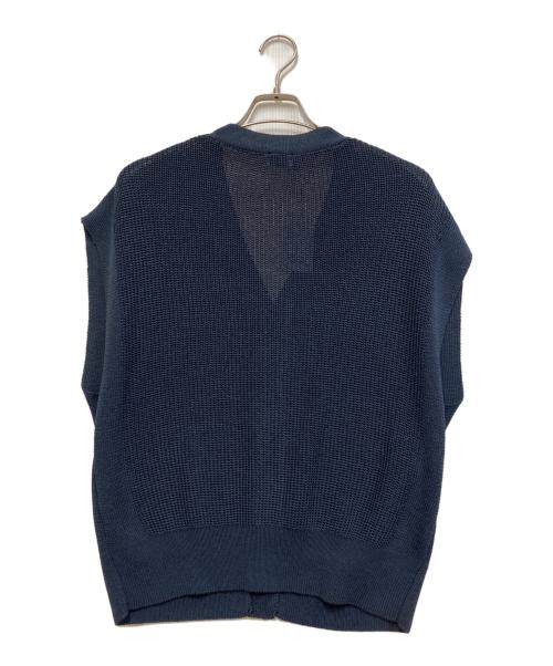 URBAN RESEARCH DOORS（アーバンリサーチドアーズ）URBAN RESEARCH DOORS (アーバンリサーチドアーズ) リネンライクVネックニットベスト ネイビー サイズ:Mの古着・服飾アイテム