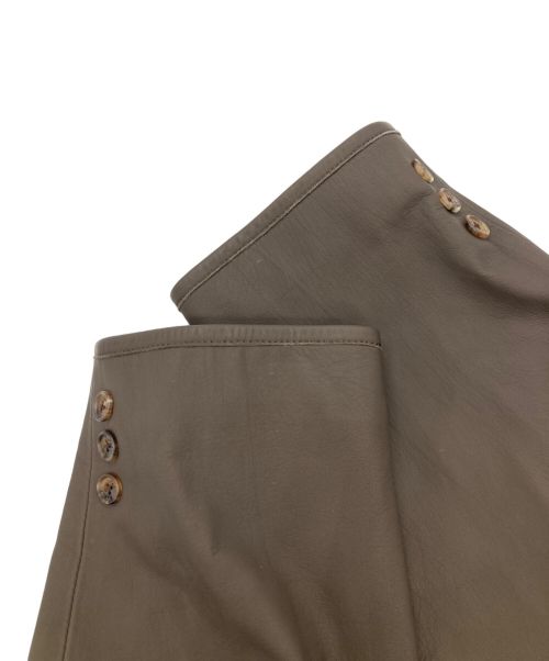 PAPAS（パパス）PAPAS (パパス) レザージャケット ブラウン サイズ:Lの古着・服飾アイテム