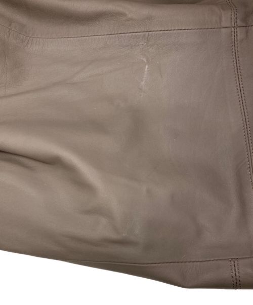 PAPAS（パパス）PAPAS (パパス) レザージャケット ブラウン サイズ:Lの古着・服飾アイテム