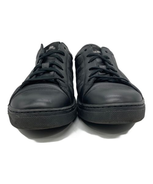 COACH（コーチ）COACH (コーチ) シグネチャーローカットスニーカー ブラック サイズ:26.5の古着・服飾アイテム