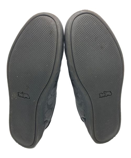 COACH（コーチ）COACH (コーチ) シグネチャーローカットスニーカー ブラック サイズ:26.5の古着・服飾アイテム