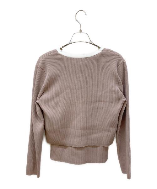 JUSGLITTY（ジャスグリッティー）JUSGLITTY (ジャスグリッティー) スプリングVカーデアンサンブル ピンク サイズ:2の古着・服飾アイテム