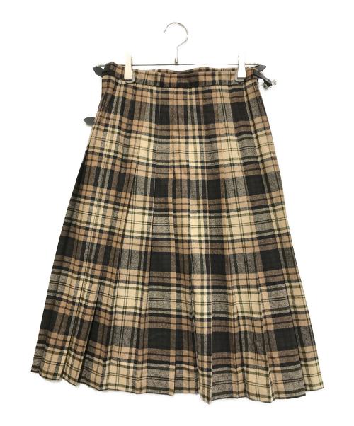 O'NEIL OF DUBLIN（オニールオブダブリン）O'NEIL OF DUBLIN (オニールオブダブリン) キルトスカート ブラウン サイズ:GB 10の古着・服飾アイテム