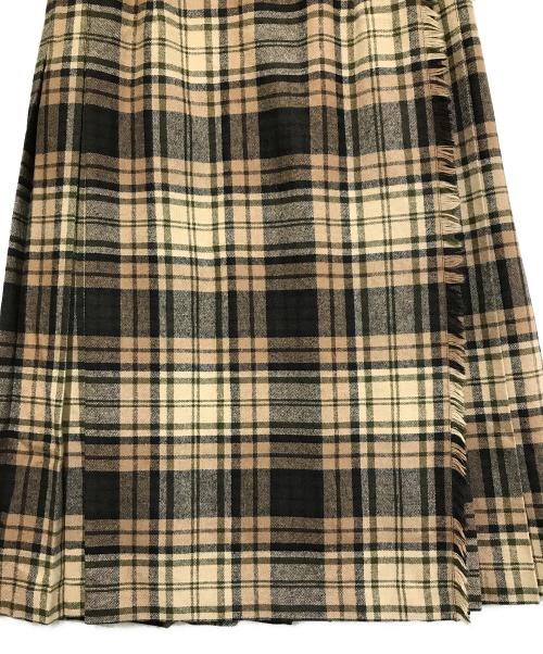 O'NEIL OF DUBLIN（オニールオブダブリン）O'NEIL OF DUBLIN (オニールオブダブリン) キルトスカート ブラウン サイズ:GB 10の古着・服飾アイテム