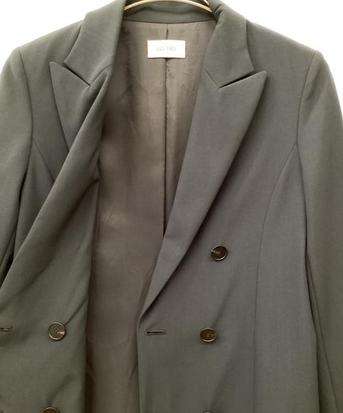 DES PRES（デ プレ）DES PRES (デ プレ) ウーステッドトロピカル ロングジャケットコート ブラック サイズ:Fの古着・服飾アイテム