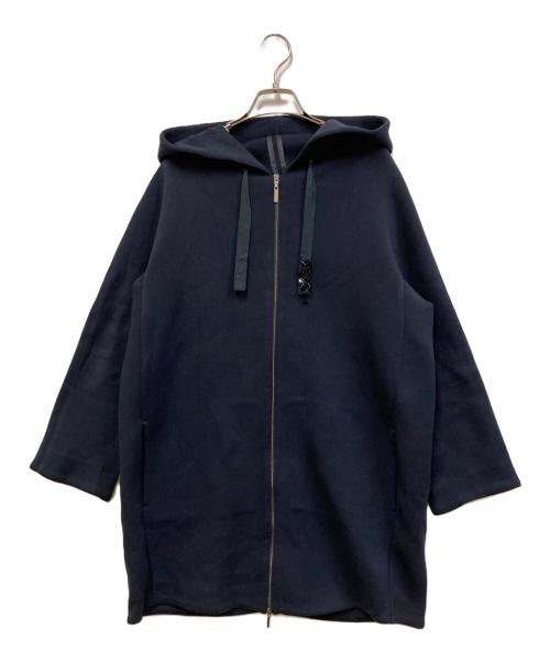 'S Max Mara（エスマックスマーラ）'S Max Mara (エスマックスマーラ) ビスコースロングジップパーカー ネイビー サイズ:SIZE Mの古着・服飾アイテム