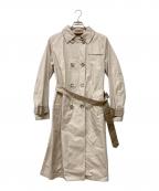 HERNOヘルノ）の古着「ギャバジントレンチコート」｜ベージュ