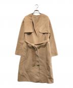 theory luxeセオリーリュクス）の古着「ダブルフェイスロングコート」｜ベージュ