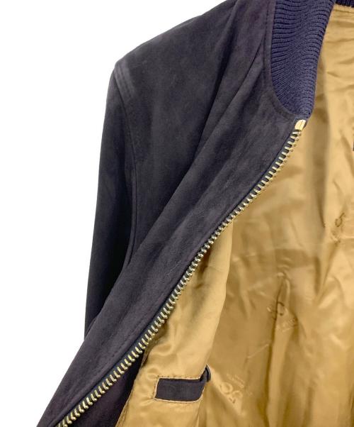 Cinquanta（チンクワンタ）Cinquanta (チンクワンタ) ゴートスエードボンバーブルゾン ネイビー サイズ:ＳＩＺＥ５０の古着・服飾アイテム