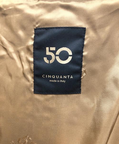 Cinquanta（チンクワンタ）Cinquanta (チンクワンタ) ゴートスエードボンバーブルゾン ネイビー サイズ:ＳＩＺＥ５０の古着・服飾アイテム