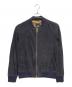 Cinquanta（チンクワンタ）の古着「ゴートスエードボンバーブルゾン」｜ネイビー