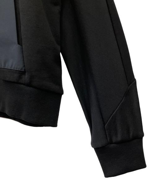 HERNO（ヘルノ）HERNO (ヘルノ) ラミナー マーセライズドコットンスウェットハーフジップフーディー ブラック サイズ:46の古着・服飾アイテム