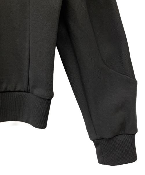 HERNO（ヘルノ）HERNO (ヘルノ) ラミナー マーセライズドコットンスウェットハーフジップフーディー ブラック サイズ:46の古着・服飾アイテム