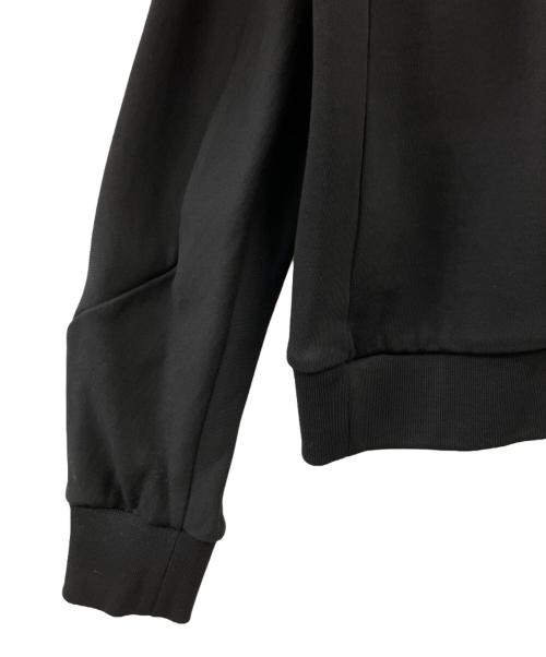 HERNO（ヘルノ）HERNO (ヘルノ) ラミナー マーセライズドコットンスウェットハーフジップフーディー ブラック サイズ:46の古着・服飾アイテム