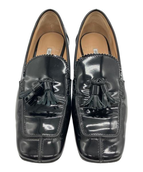 PELLICO（ペリーコ）PELLICO (ペリーコ) エナメルタッセルローファー ブラック サイズ:38　1/2の古着・服飾アイテム