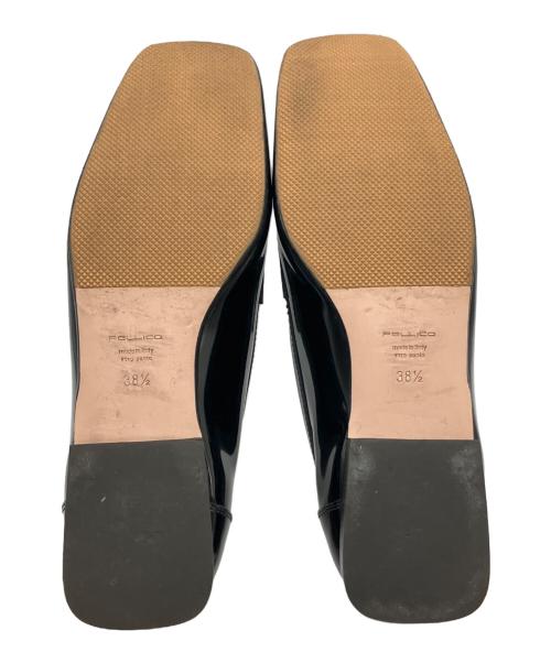PELLICO（ペリーコ）PELLICO (ペリーコ) エナメルタッセルローファー ブラック サイズ:38　1/2の古着・服飾アイテム