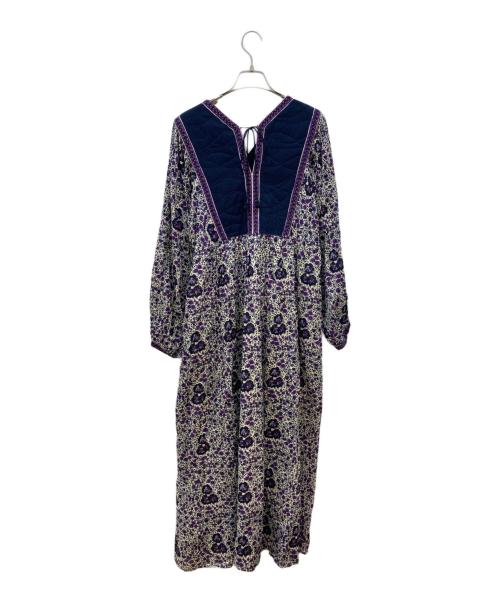 ne quittez pas（ヌキテパ）ne quittez pas (ヌキテパ) C.VOILE ETHNIC PRINT DRESS パープル サイズ:FREE 未使用品の古着・服飾アイテム