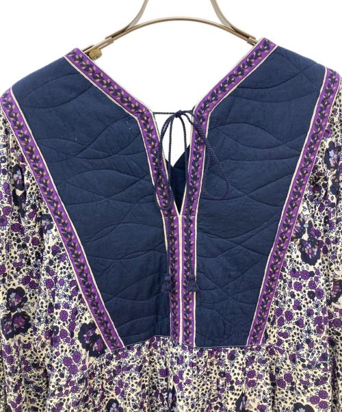 ne quittez pas（ヌキテパ）ne quittez pas (ヌキテパ) C.VOILE ETHNIC PRINT DRESS パープル サイズ:FREE 未使用品の古着・服飾アイテム