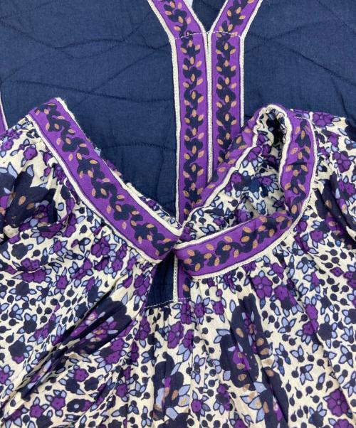 ne quittez pas（ヌキテパ）ne quittez pas (ヌキテパ) C.VOILE ETHNIC PRINT DRESS パープル サイズ:FREE 未使用品の古着・服飾アイテム