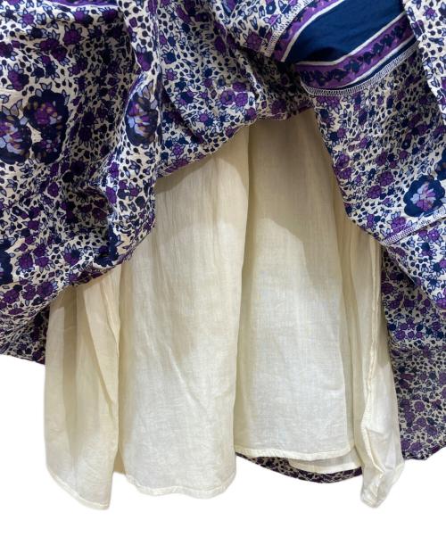 ne quittez pas（ヌキテパ）ne quittez pas (ヌキテパ) C.VOILE ETHNIC PRINT DRESS パープル サイズ:FREE 未使用品の古着・服飾アイテム