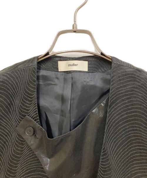 muller of yoshiokubo（ミュラーオブヨシオクボ）muller of yoshiokubo (ミュラーオブヨシオクボ) LEVEE VEST ブラック サイズ:36の古着・服飾アイテム