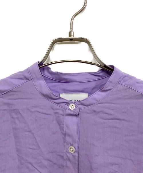 UNITED ARROWS（ユナイテッドアローズ）UNITED ARROWS (ユナイテッドアローズ) ポプリン シアー バンドカラーシャツ パープル サイズ:36の古着・服飾アイテム
