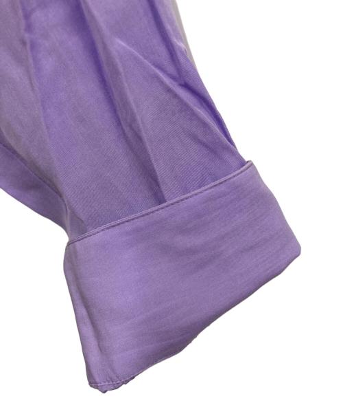 UNITED ARROWS（ユナイテッドアローズ）UNITED ARROWS (ユナイテッドアローズ) ポプリン シアー バンドカラーシャツ パープル サイズ:36の古着・服飾アイテム