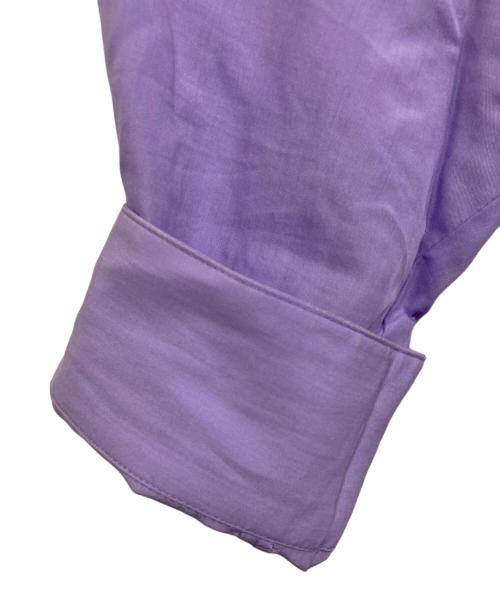 UNITED ARROWS（ユナイテッドアローズ）UNITED ARROWS (ユナイテッドアローズ) ポプリン シアー バンドカラーシャツ パープル サイズ:36の古着・服飾アイテム