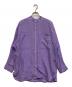 UNITED ARROWS（ユナイテッドアローズ）の古着「ポプリン シアー バンドカラーシャツ」｜パープル