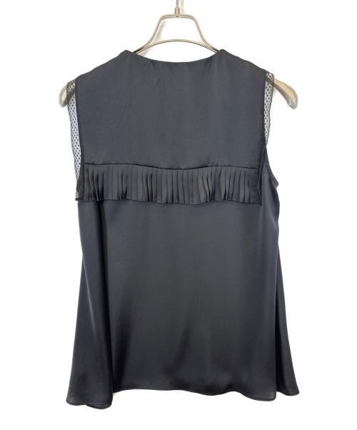 UNITED ARROWS（ユナイテッドアローズ）UNITED ARROWS (ユナイテッドアローズ) サテン セーラーカラー ブラウス ブラック サイズ:FREE  未使用品の古着・服飾アイテム