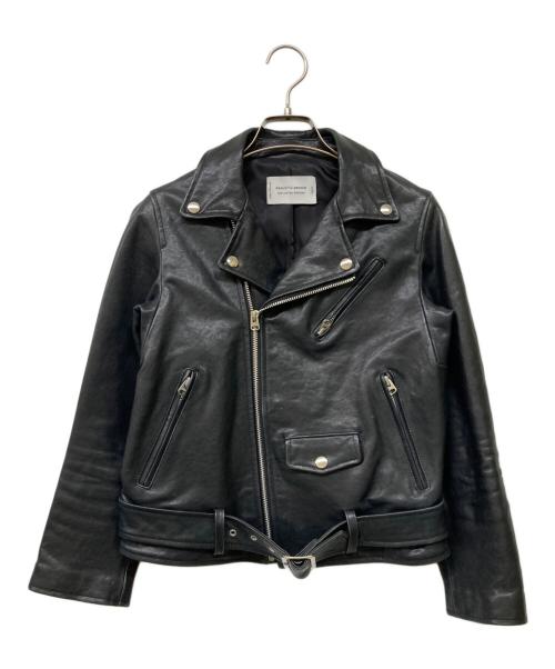 beautiful people（ビューティフルピープル）beautiful people (ビューティフルピープル) UNITED ARROWS (ユナイテッドアローズ) ダブルライダースジャケット ブラック サイズ:150の古着・服飾アイテム