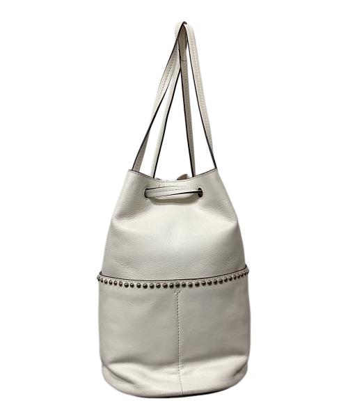 J&M DAVIDSON（ジェイ＆エム デヴィッドソン）J&M DAVIDSON (ジェイ＆エム デヴィッドソン) トートバッグ　MINI DAISY WITH STUDS ホワイトの古着・服飾アイテム