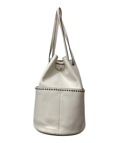 J&M DAVIDSON（ジェイ＆エム デヴィッドソン）J&M DAVIDSON (ジェイ＆エム デヴィッドソン) トートバッグ　MINI DAISY WITH STUDS ホワイトの古着・服飾アイテム