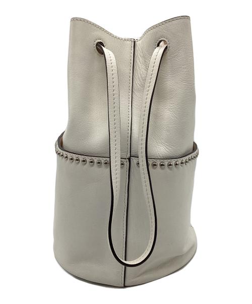 J&M DAVIDSON（ジェイ＆エム デヴィッドソン）J&M DAVIDSON (ジェイ＆エム デヴィッドソン) トートバッグ　MINI DAISY WITH STUDS ホワイトの古着・服飾アイテム