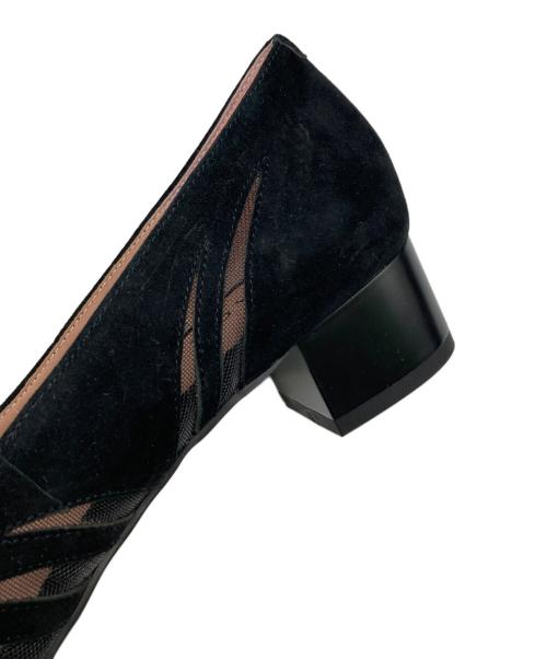 STACCATO（スタッカート）STACCATO (スタッカート) デザインカットワークパンプス ブラック サイズ:23.5の古着・服飾アイテム