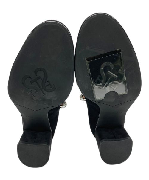 STACCATO（スタッカート）STACCATO (スタッカート) インステップパールストレッチブーツ ブラック サイズ:23.5の古着・服飾アイテム