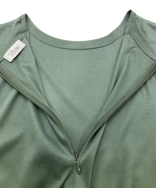 SANYO ESSENTIALS（サンヨーエッセンシャルズ）SANYO ESSENTIALS (サンヨーエッセンシャルズ) 半袖ワンピース グリーン サイズ:38の古着・服飾アイテム