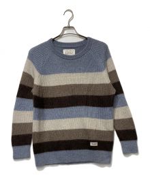 WACKO MARIA（ワコマリア）の古着「モヘヤ×シルクボーダーニット」｜ブルー