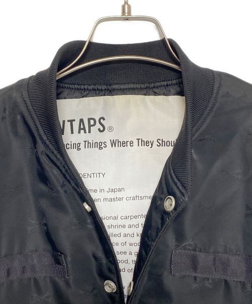 WTAPS（ダブルタップス）WTAPS (ダブルタップス) Team Jacket NYLON.TWILL.TEXTILE BK ブラック サイズ:Mの古着・服飾アイテム
