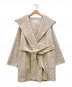 EASTBYEASTWEST.イーストバイイーストウエスト）の古着「ウールカシミヤフーデットコート」｜ベージュ